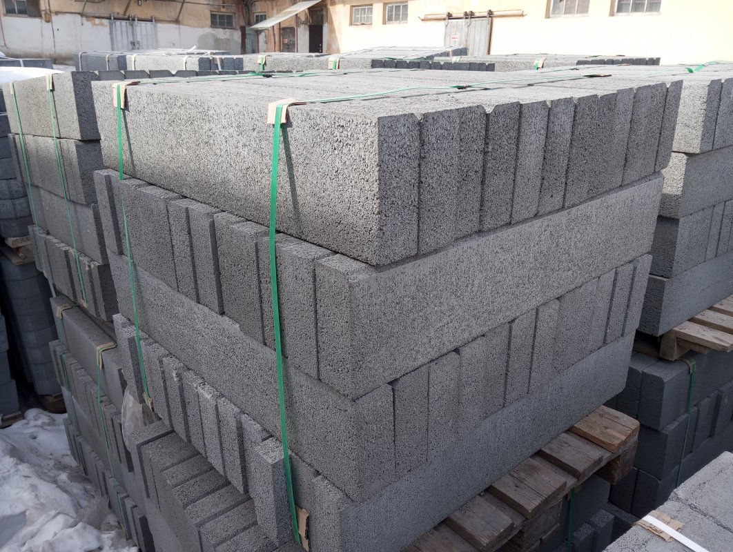 Бордюр садовый, тротуарный (поребрик) БР 100.20.8