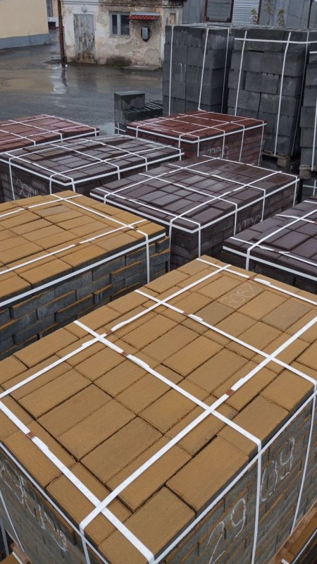 Тротуарная плитка (брусчатка) цветная